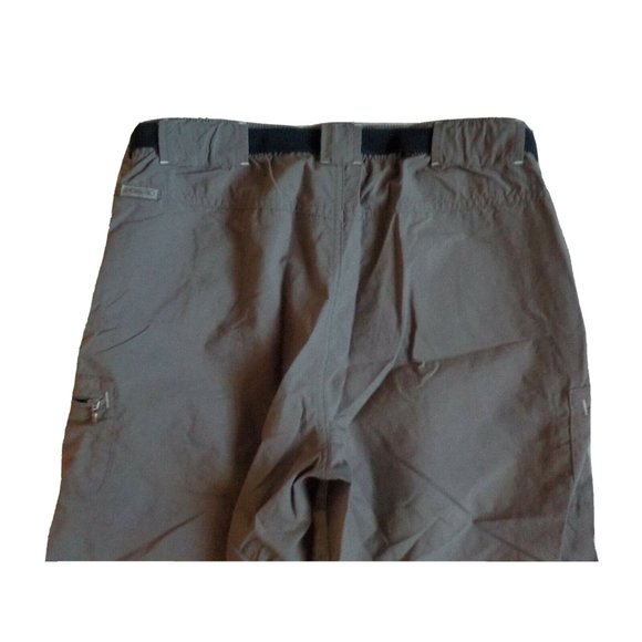 Columbia Omni Shade Capris Belted Gusseted 100% Nylon Taupe Womens (30 x 22) - Picture 4 of 4